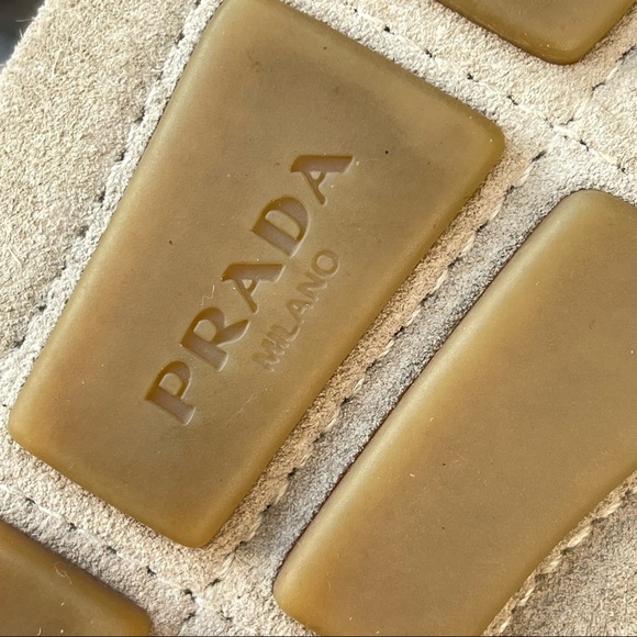 100% Authentic PRADA Slip-On Moccasins | Camel | Size 38 (US Size 7/7.5) - Picture 5 of 7